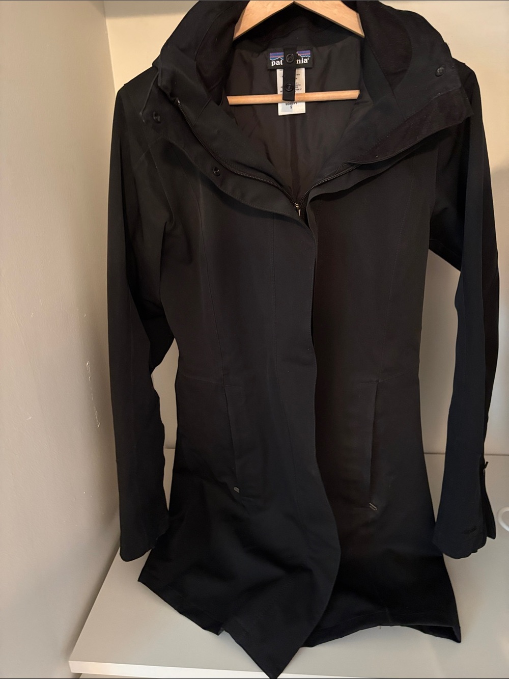 Patagonia Women’s Black Hooded Trench Coat